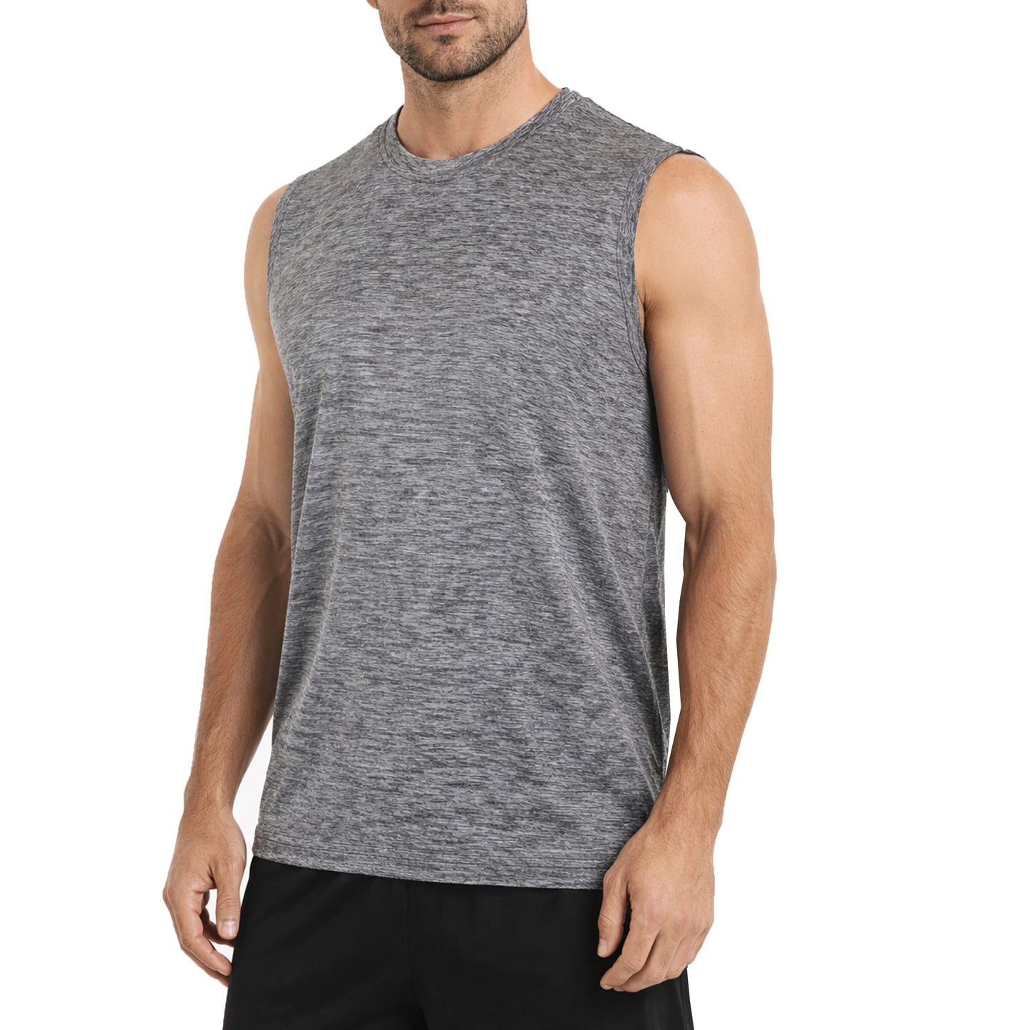 Men's Moisture Wicking Performance Sleeveless Muscle Tee