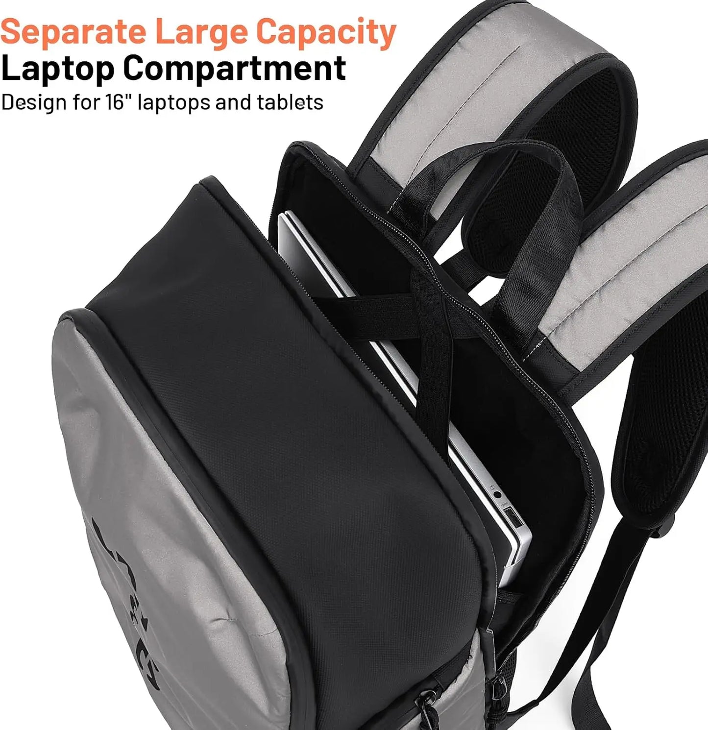 1800D Water Resistant Laptop Backpack for Travel and Motorcycle