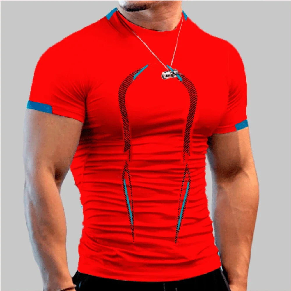 Men Quick Dry Breathable Gym Tee For Running And Training
