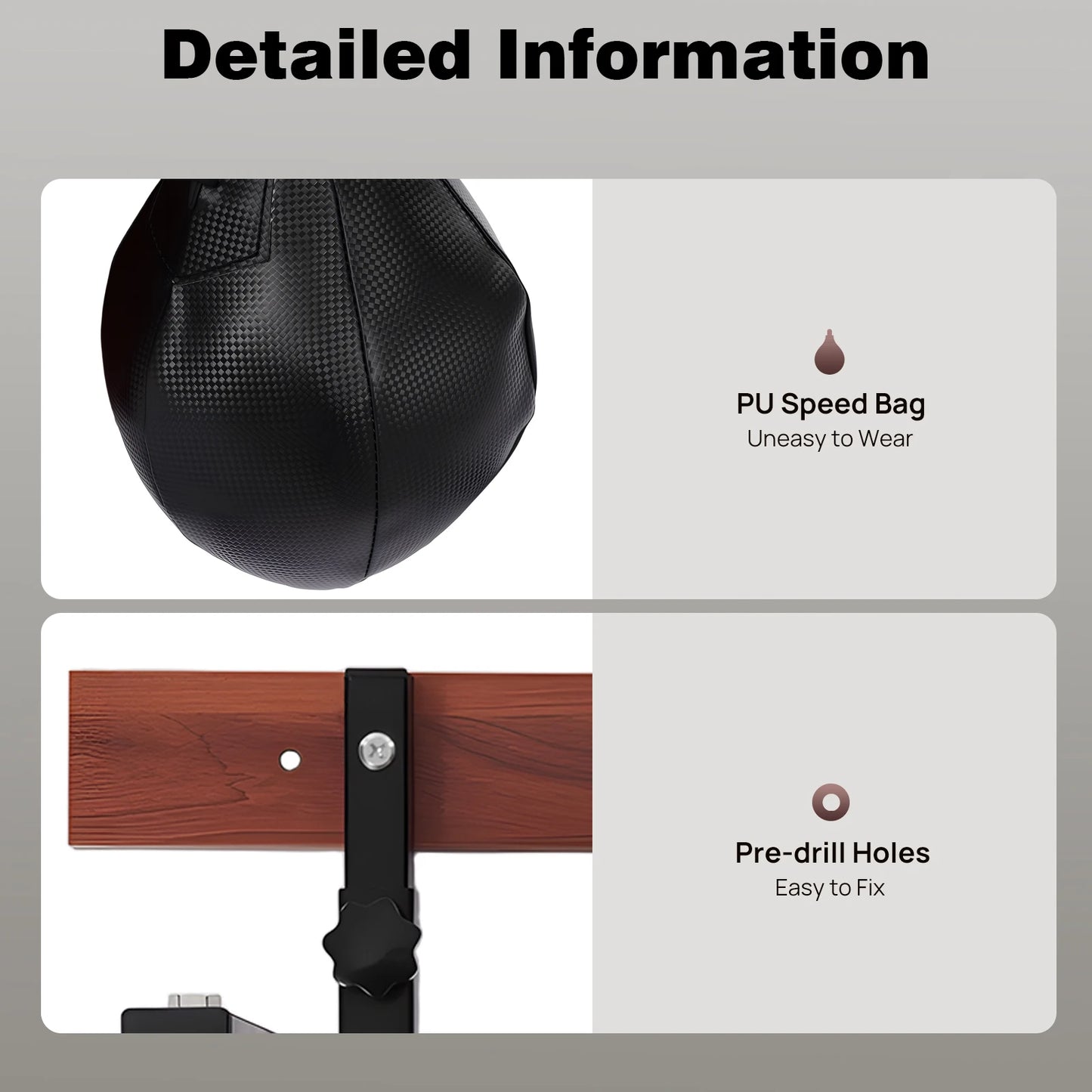Heavy Duty Adjustable Wall Mounted Speed Bag Platform Kit For Boxing Training