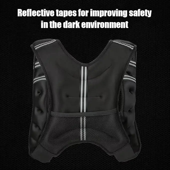 Weighted Vest For Men And Women, 12 To 30 Lbs Weights Included