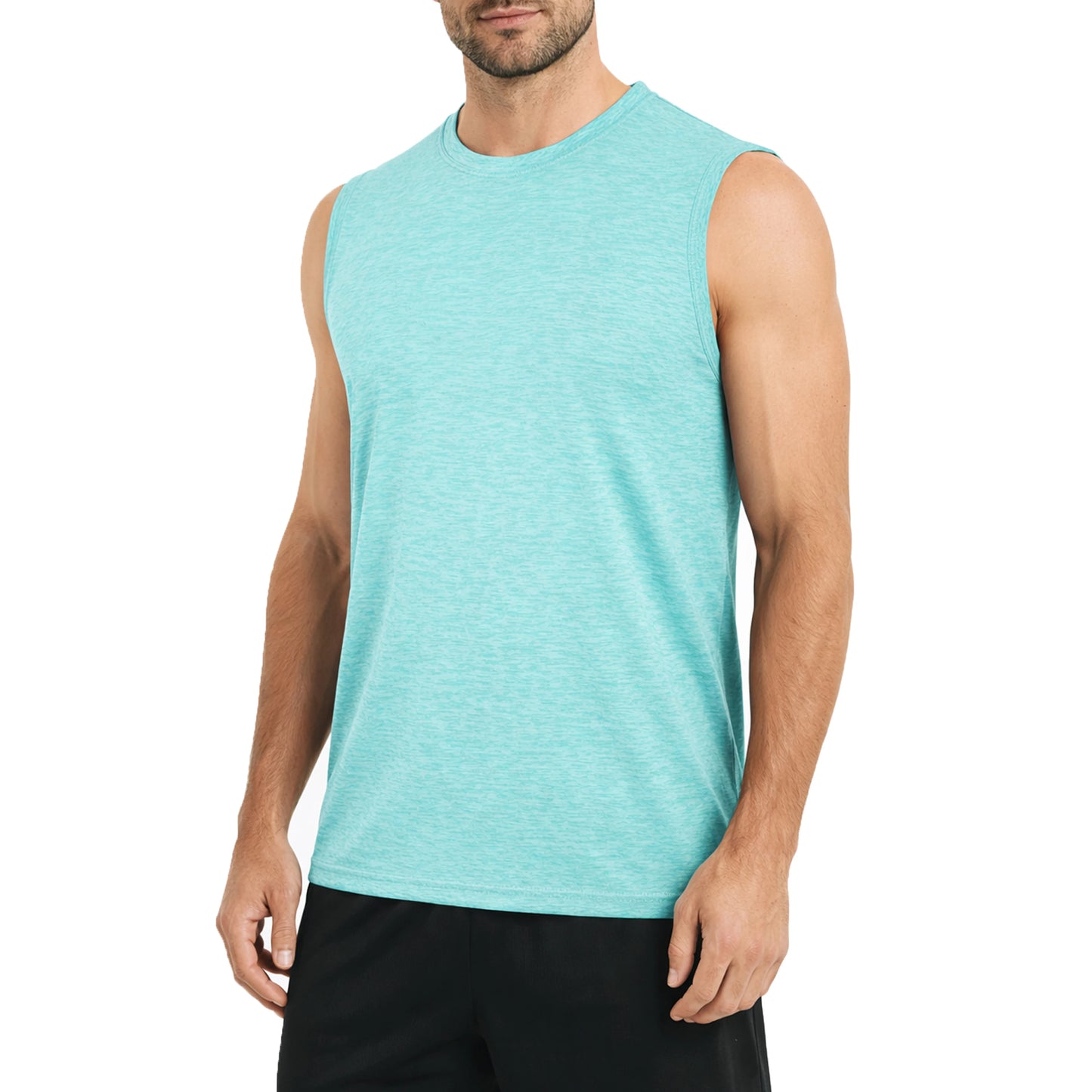 Men's Moisture Wicking Performance Sleeveless Muscle Tee