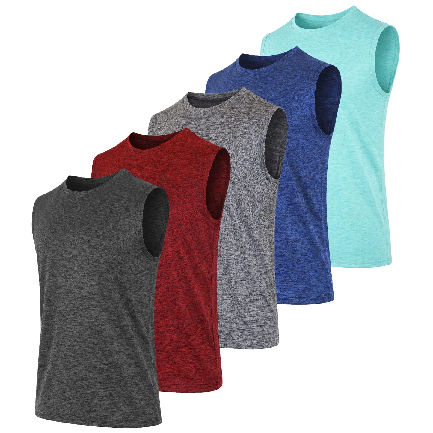 Men's Moisture Wicking Performance Sleeveless Muscle Tee