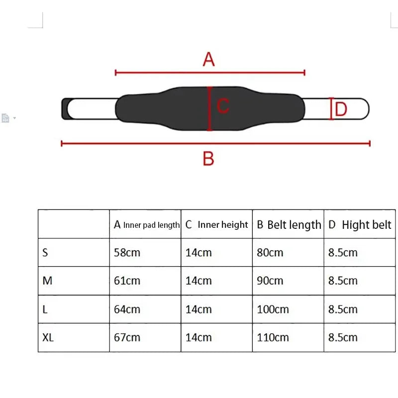 GOUNOD Adjustable EVA Powerlifting Belt For Gym Safety