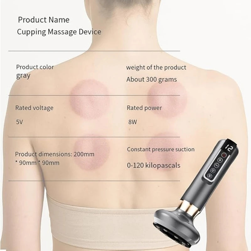 Full Body Cupping Massage Device With USB And 12 Levels