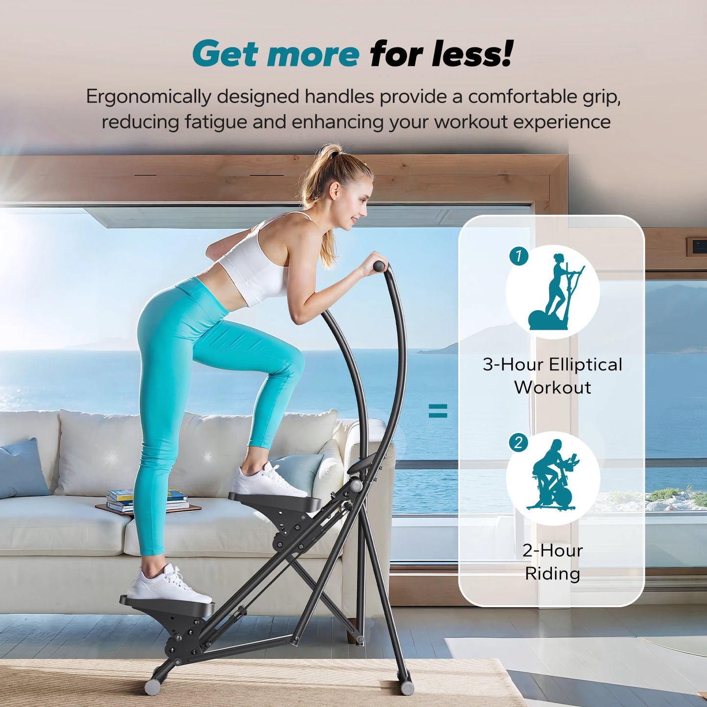 MERACH Stair Stepper Home Gym Full Body Folding Climber