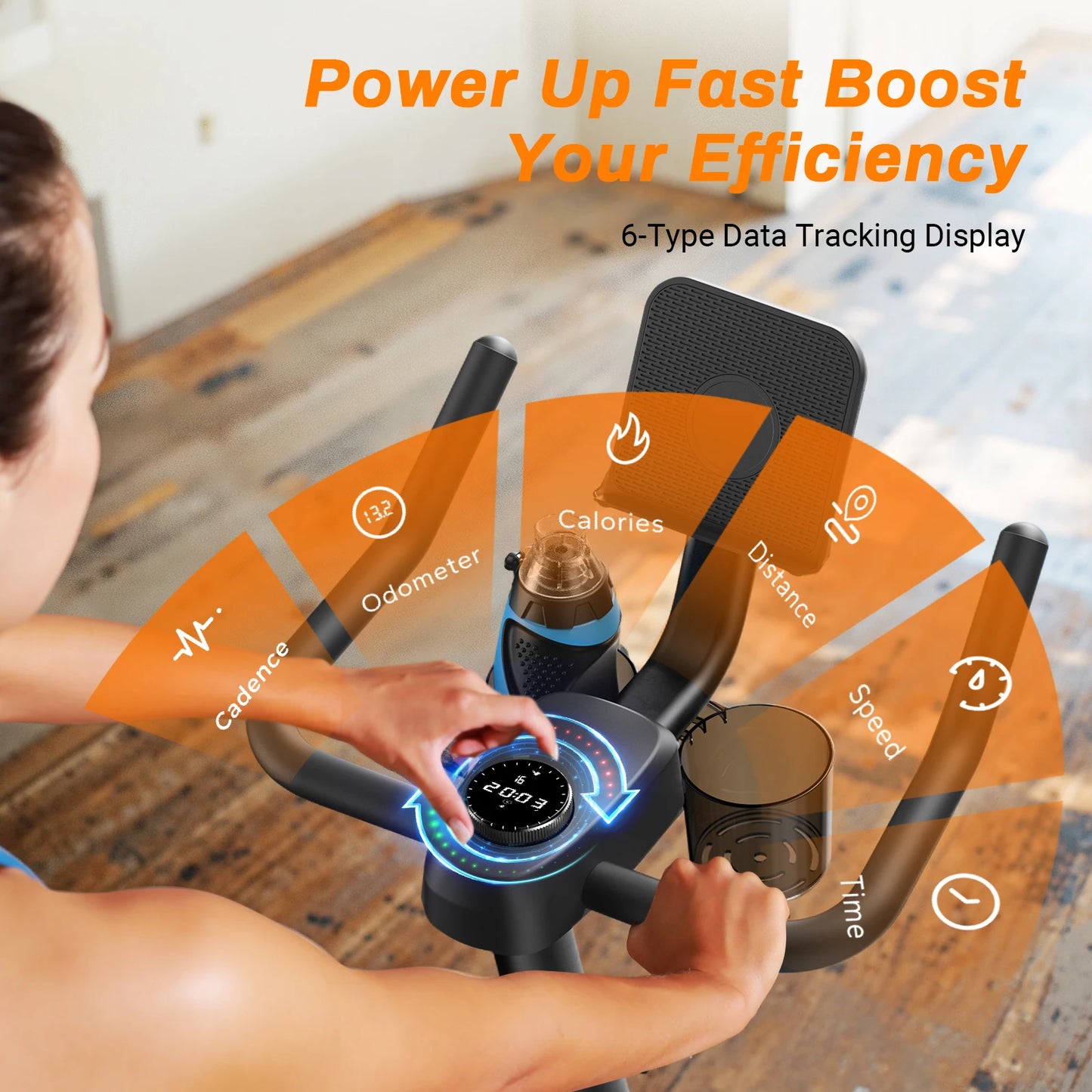 MERACH Exercise Bike With Low Noise Braking And Tablet Mount
