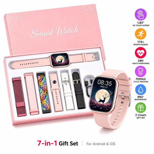 Ladies Smartwatch With Heart Rate Sleep Menstrual Tracking IP67