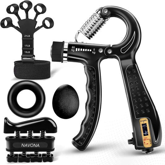Grip Trainer Kit Hand Gripper And Finger Exercisers