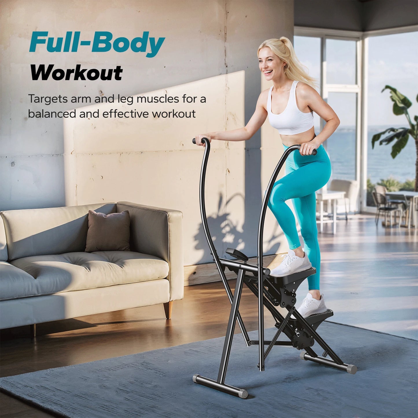 MERACH Stair Stepper Home Gym Full Body Folding Climber