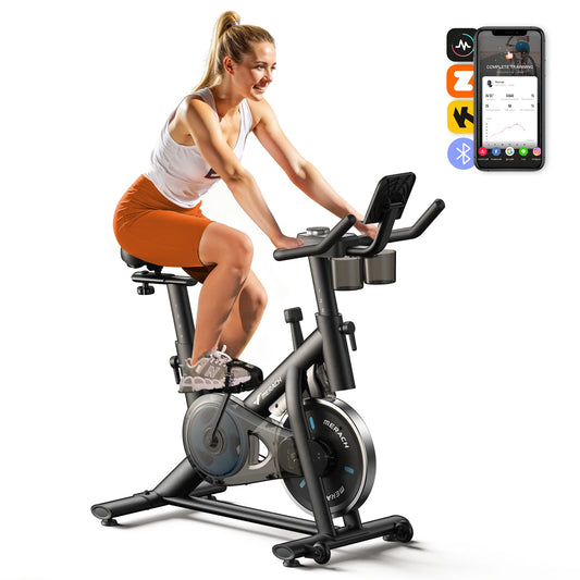 MERACH Exercise Bike With Low Noise Braking And Tablet Mount