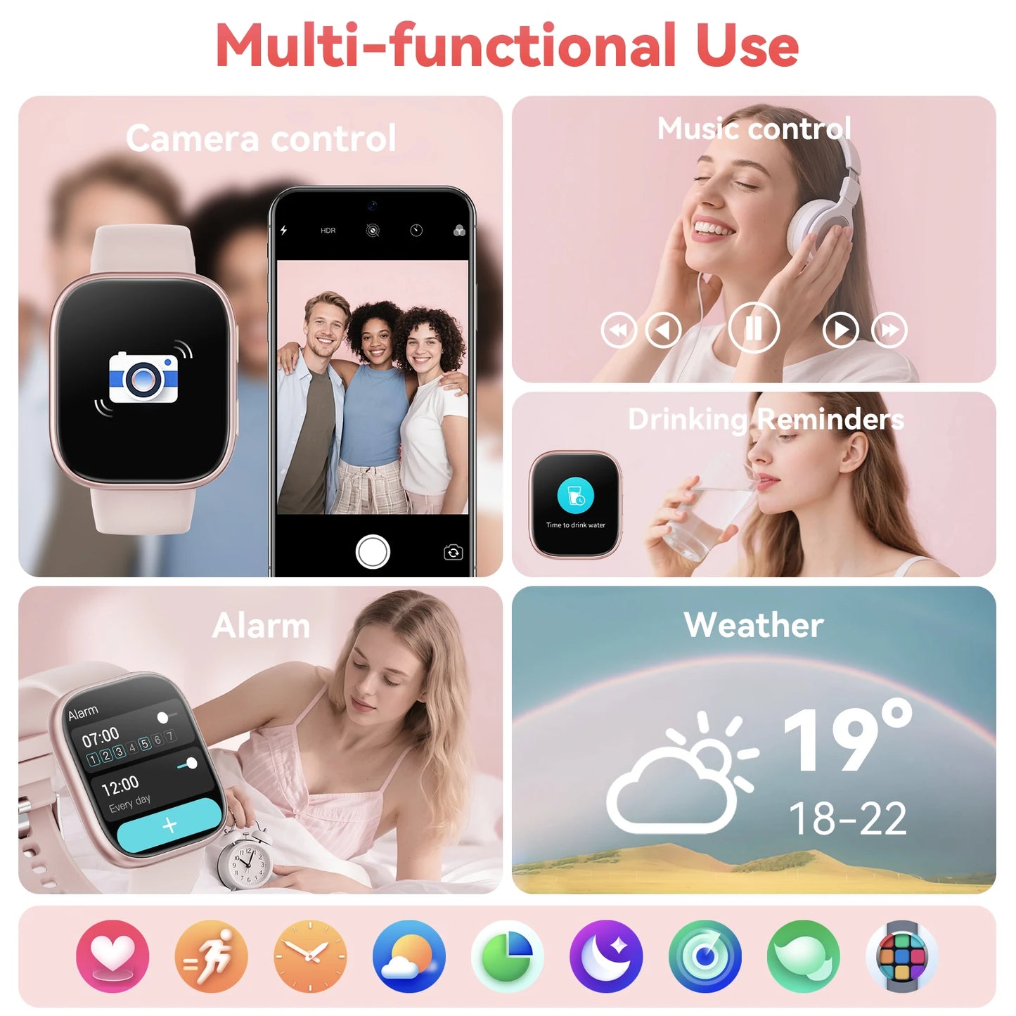 Smartwatch With Bluetooth Calling And Hundred Plus Sports Modes