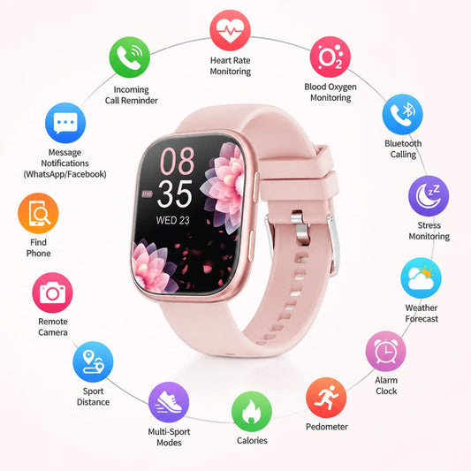 Smartwatch With Bluetooth Calling And Hundred Plus Sports Modes