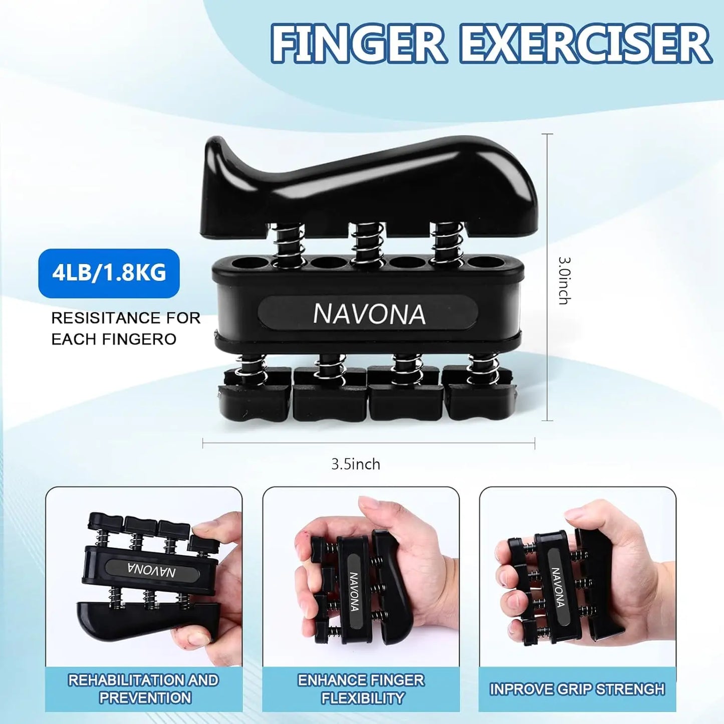 Grip Trainer Kit Hand Gripper And Finger Exercisers