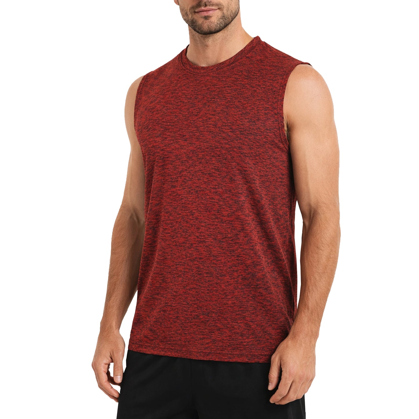 Men's Moisture Wicking Performance Sleeveless Muscle Tee