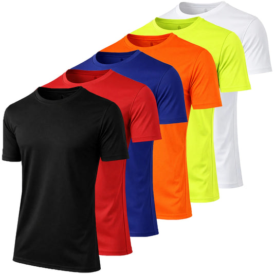 Men's Moisture-Wicking Short Sleeve Performance Crew Neck Tee
