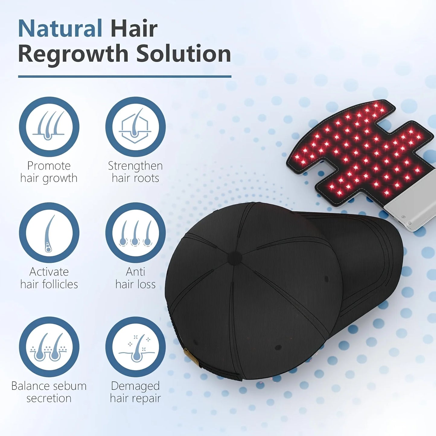 Jitesy Portable Red Light Therapy Hair Growth Cap For Thinning Hair