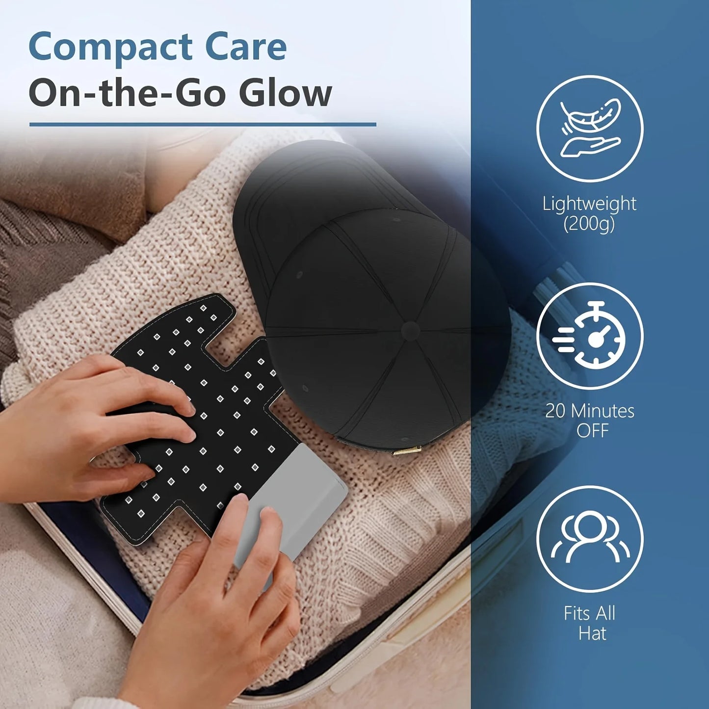 Jitesy Portable Red Light Therapy Hair Growth Cap For Thinning Hair