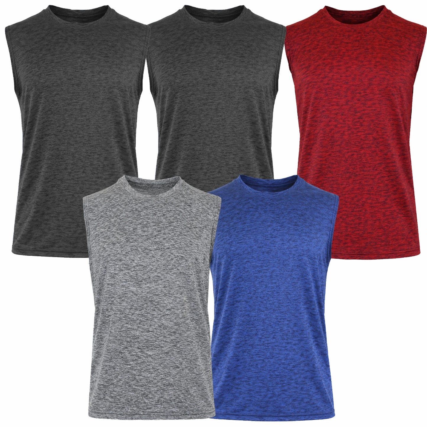 Men's Moisture Wicking Performance Sleeveless Muscle Tee