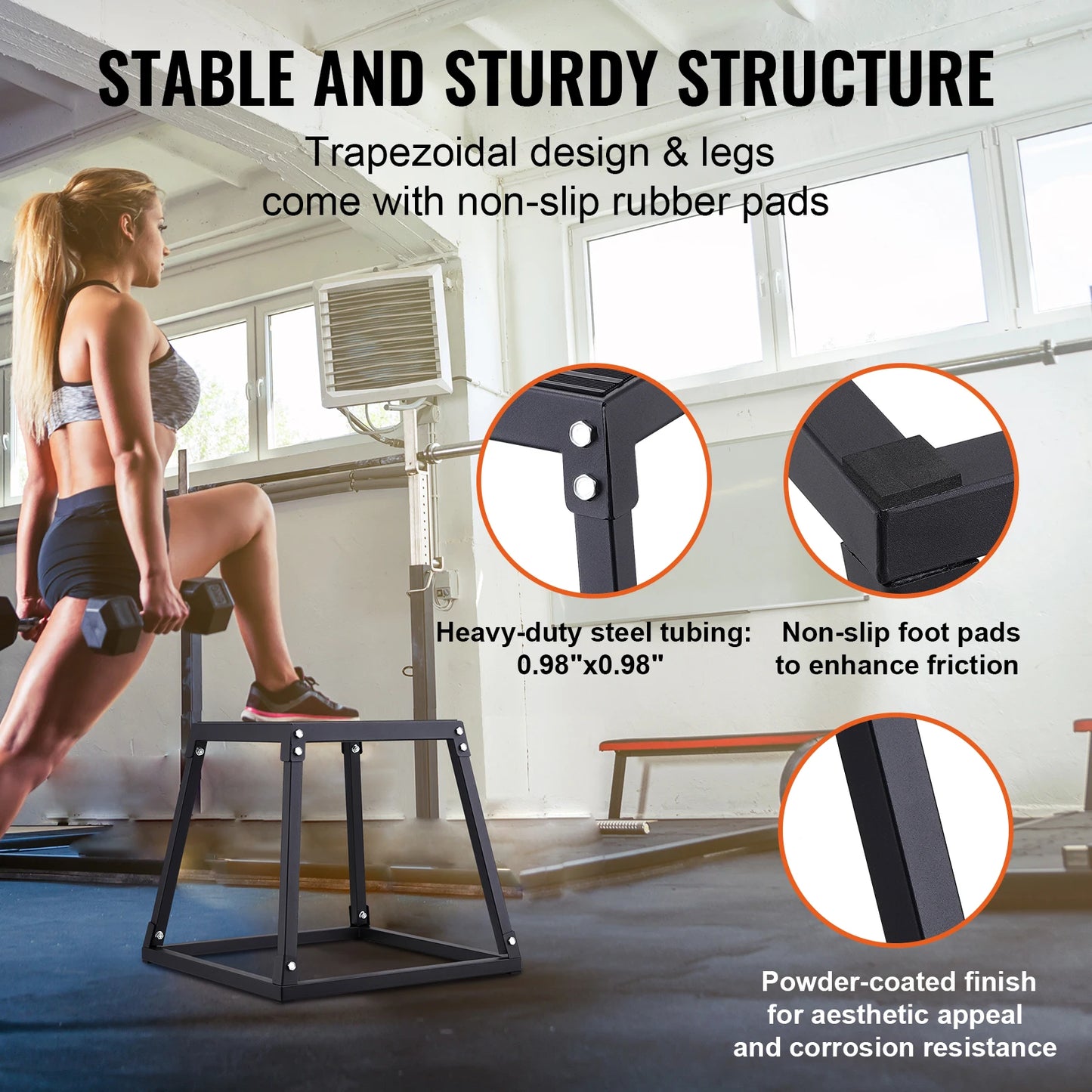SucceBuy Plyometric Jump Box Set With Anti Slip Platform
