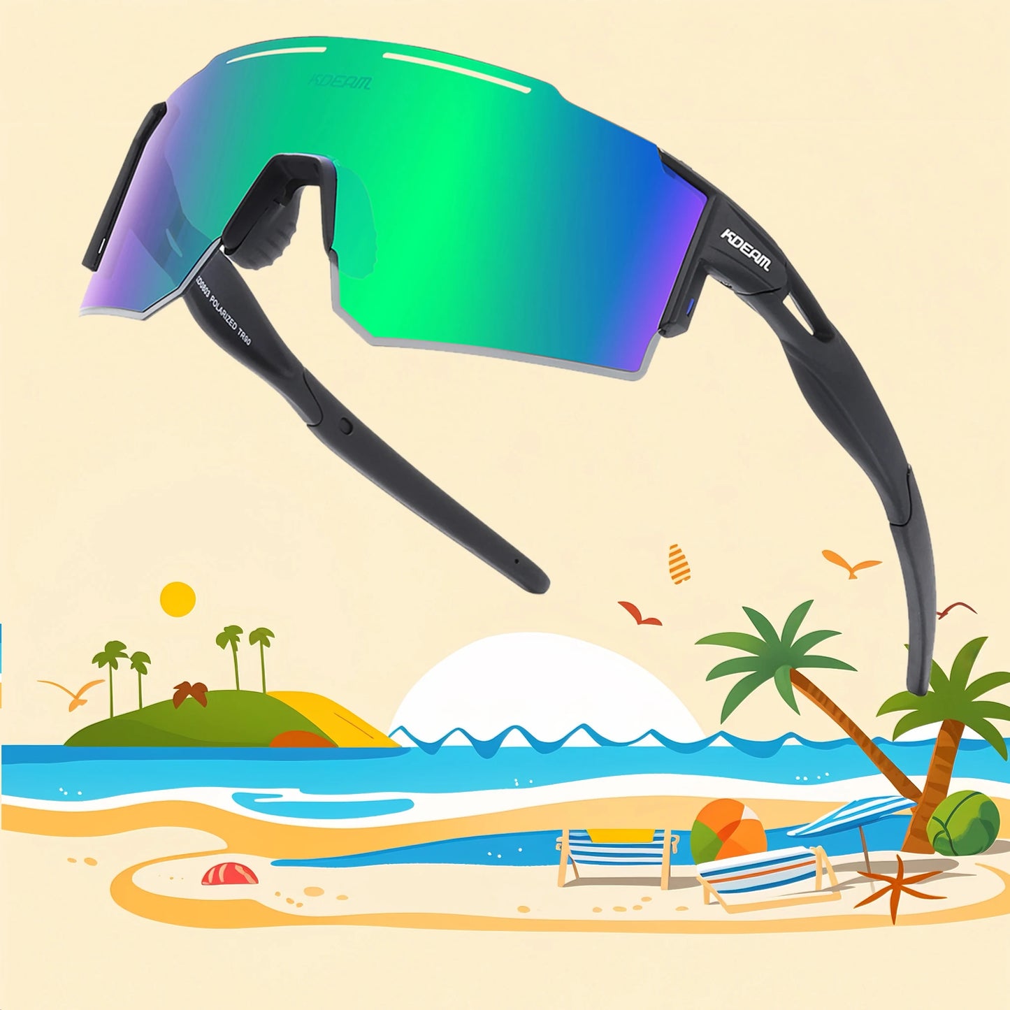 Unisex Polarized Sunglasses for Cycling, Running and Youth