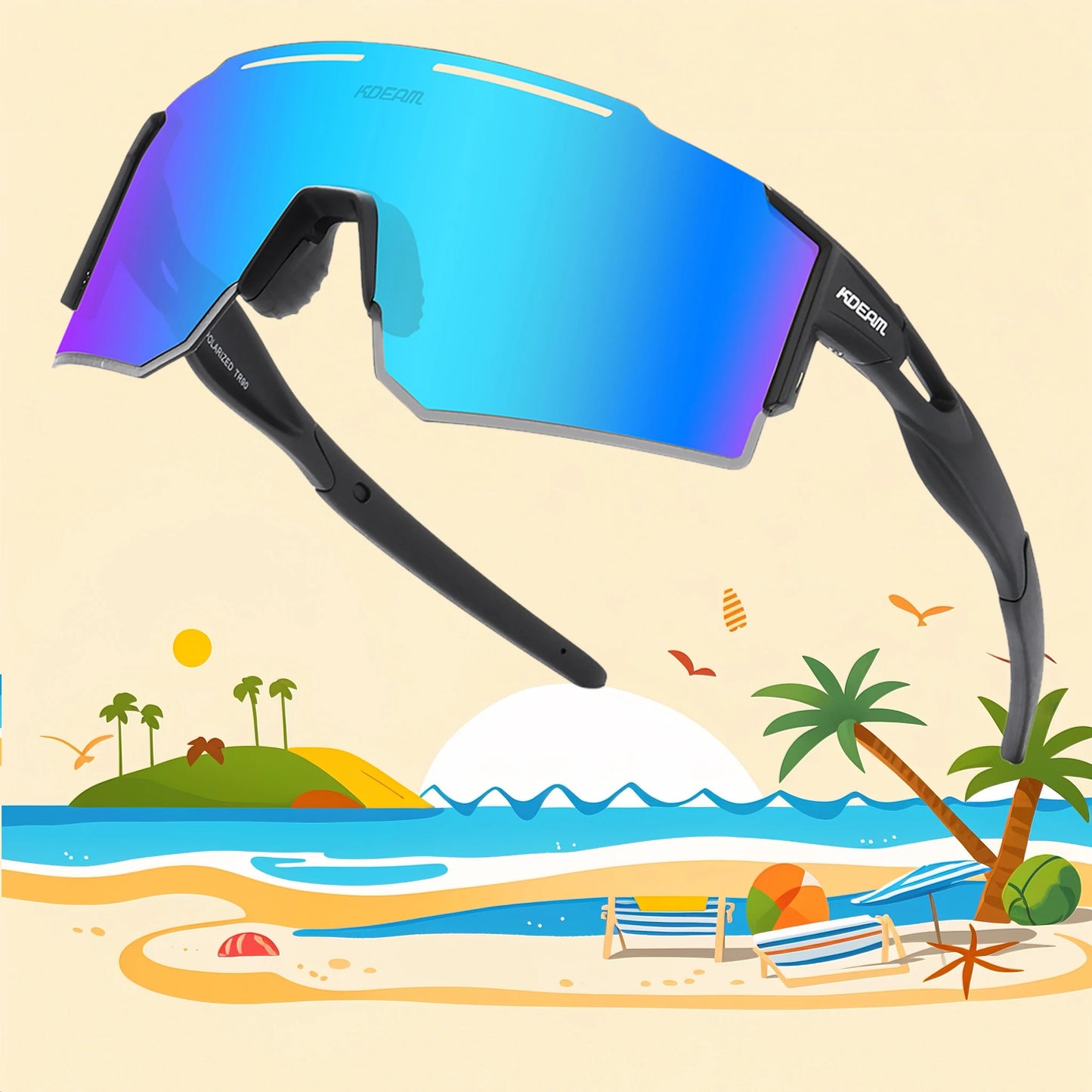 Unisex Polarized Sunglasses for Cycling, Running and Youth