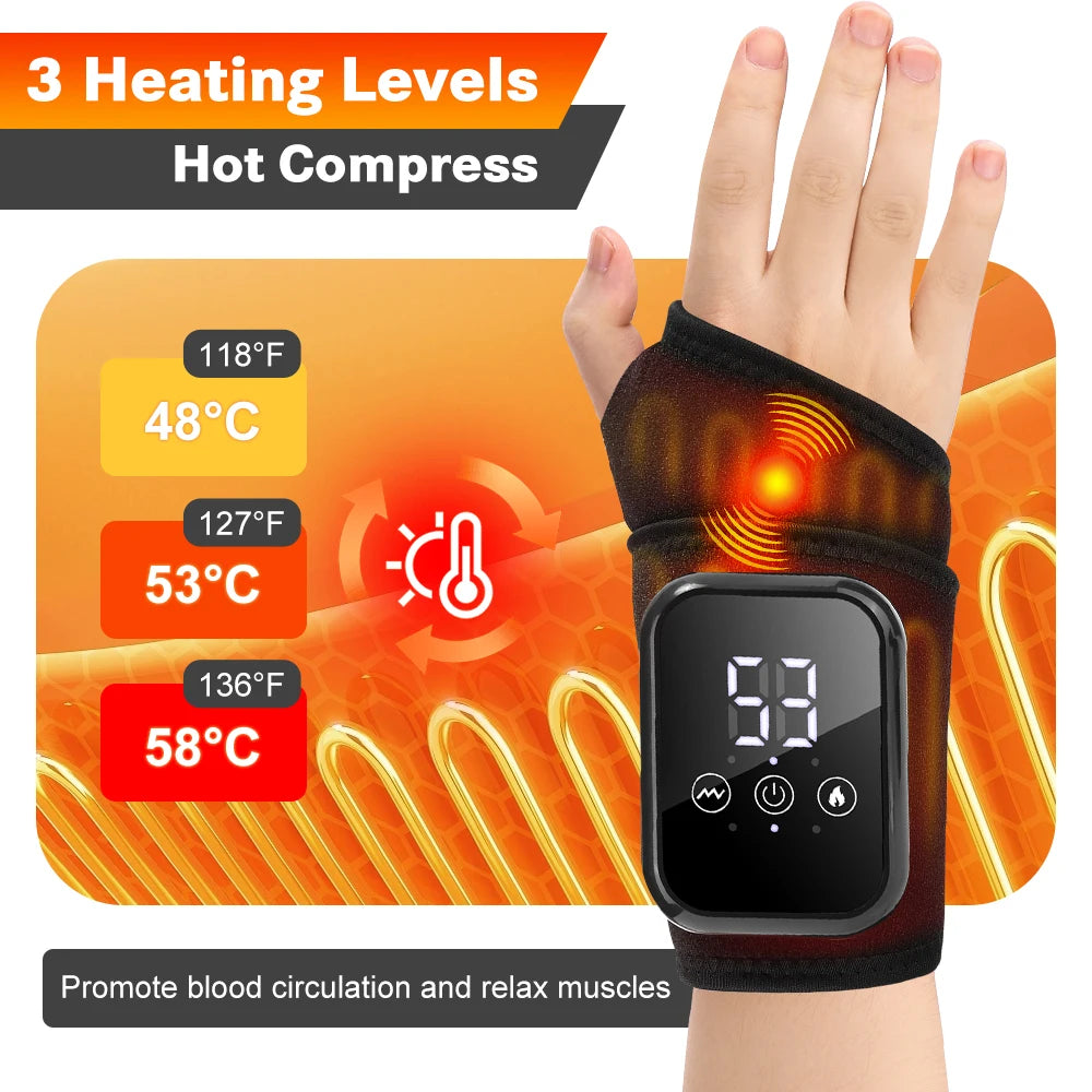 Moajaza Cordless Heated Vibration Massager for Ankle and Wrist