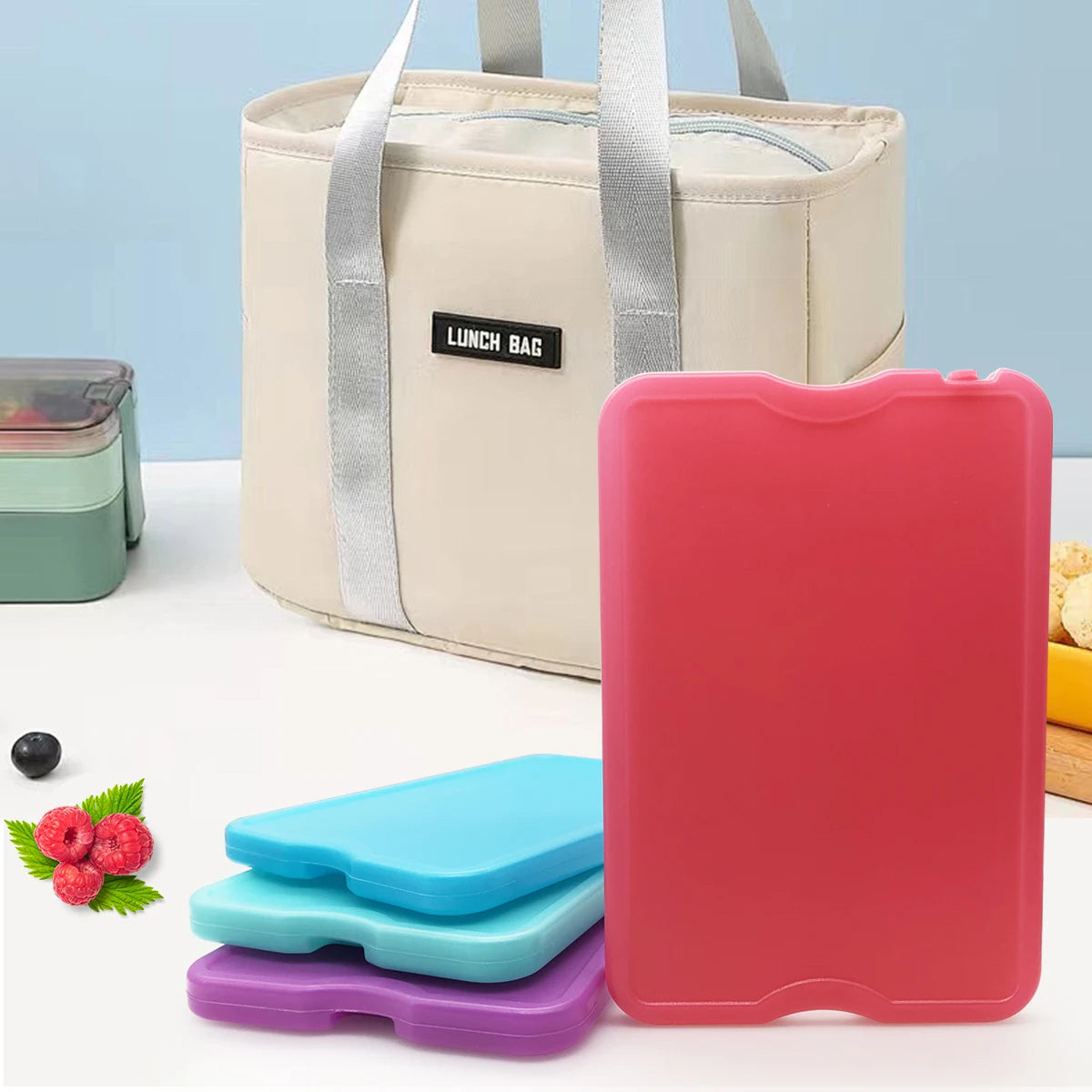 Slim Ice Pack Set For Lunch Boxes And Coolers Bundle