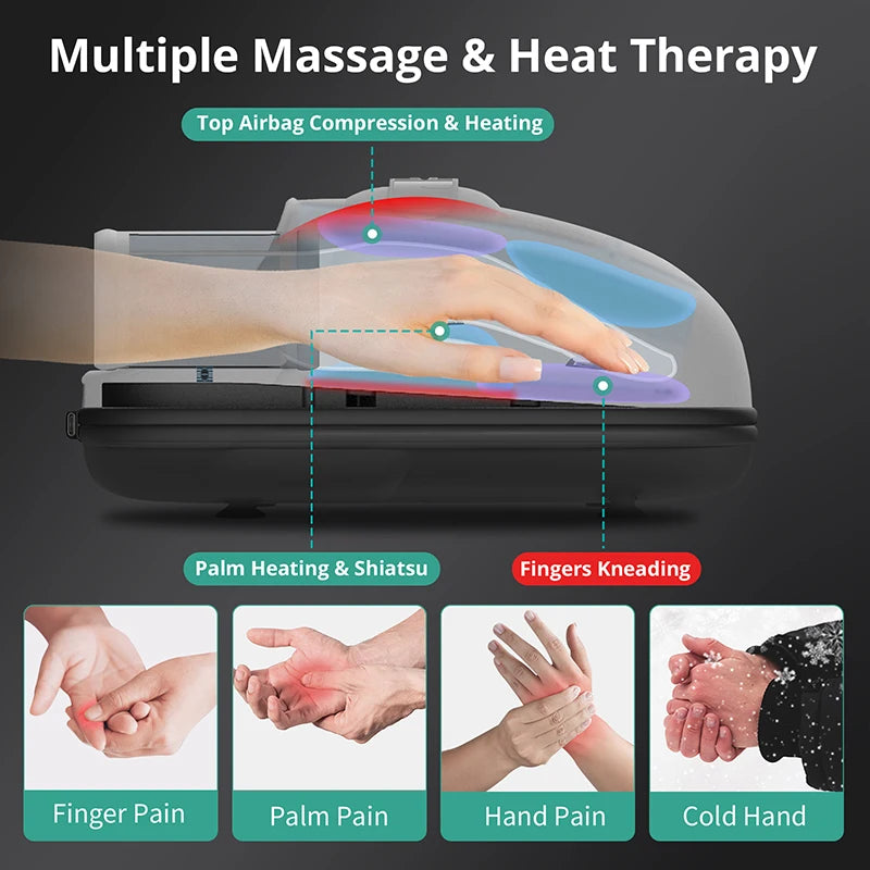 Medcursor Wireless Hand Massager With Air Compression And Palm Acupoint
