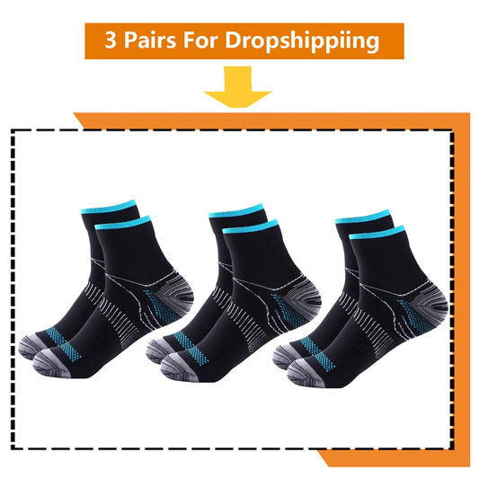 BROTHOCK Compression Socks 20-30 MmHg Athletic Nylon Stockings