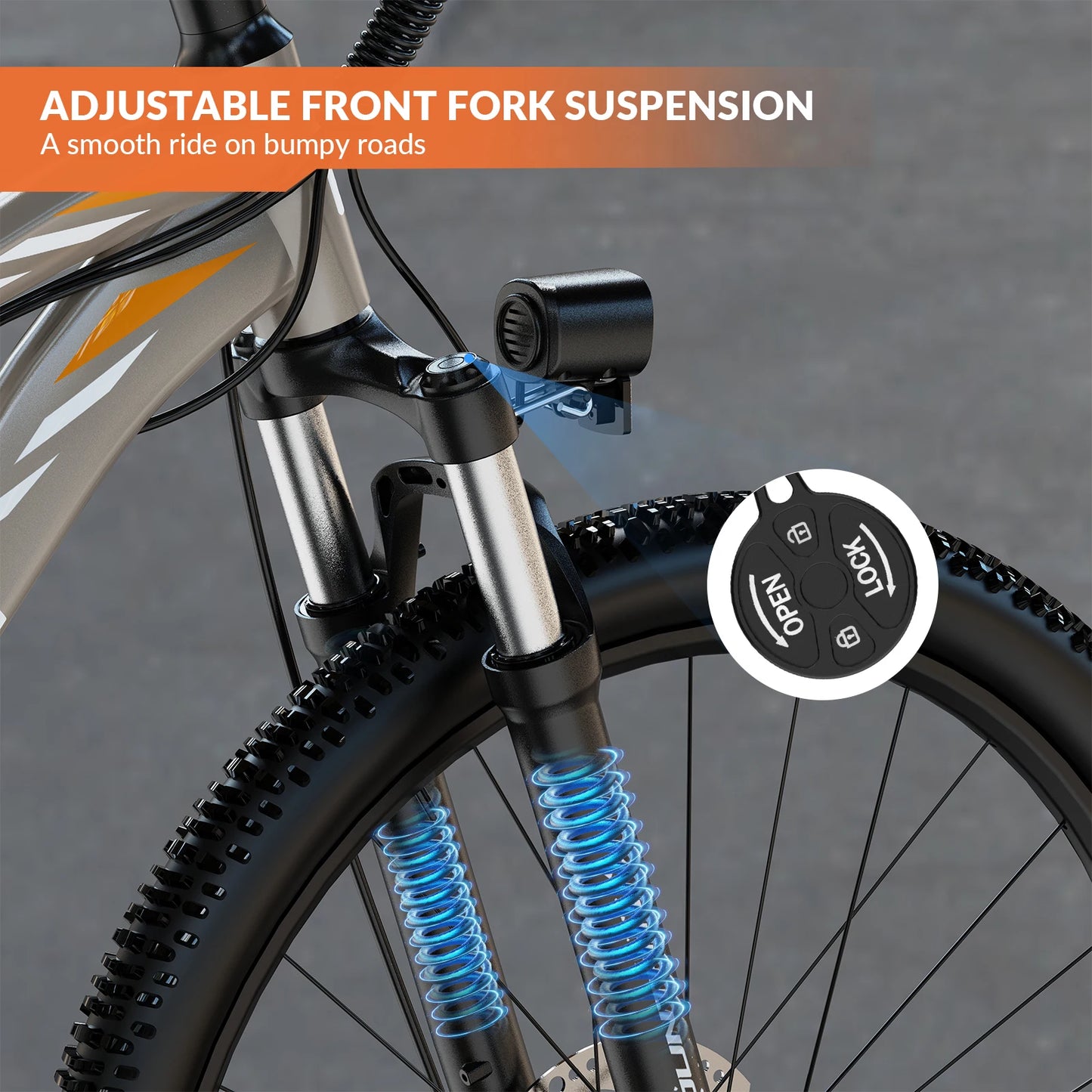 5TH WHEEL AB17 Electric Bike 700W Peak Motor Front Suspension