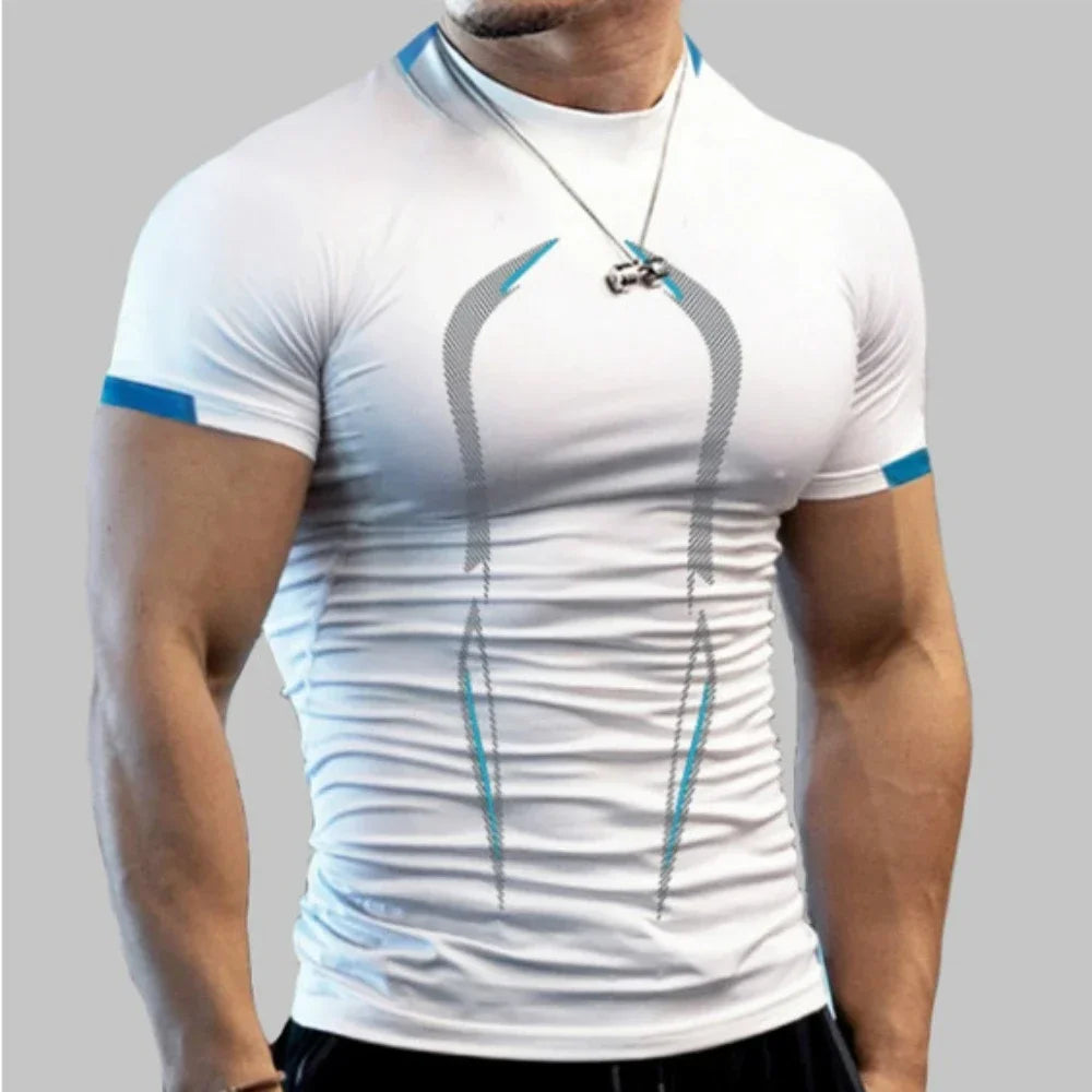 Men Quick Dry Breathable Gym Tee For Running And Training