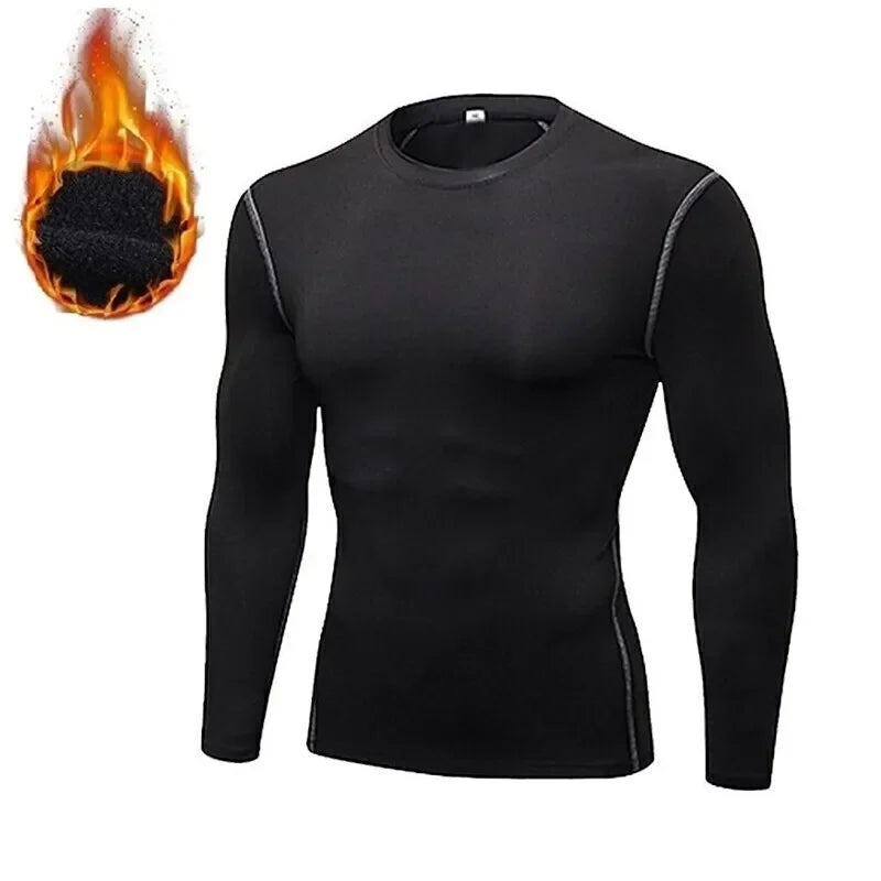 Mens Winter Warm Thermal Underwear Set Fleece Long Johns Tracksuit