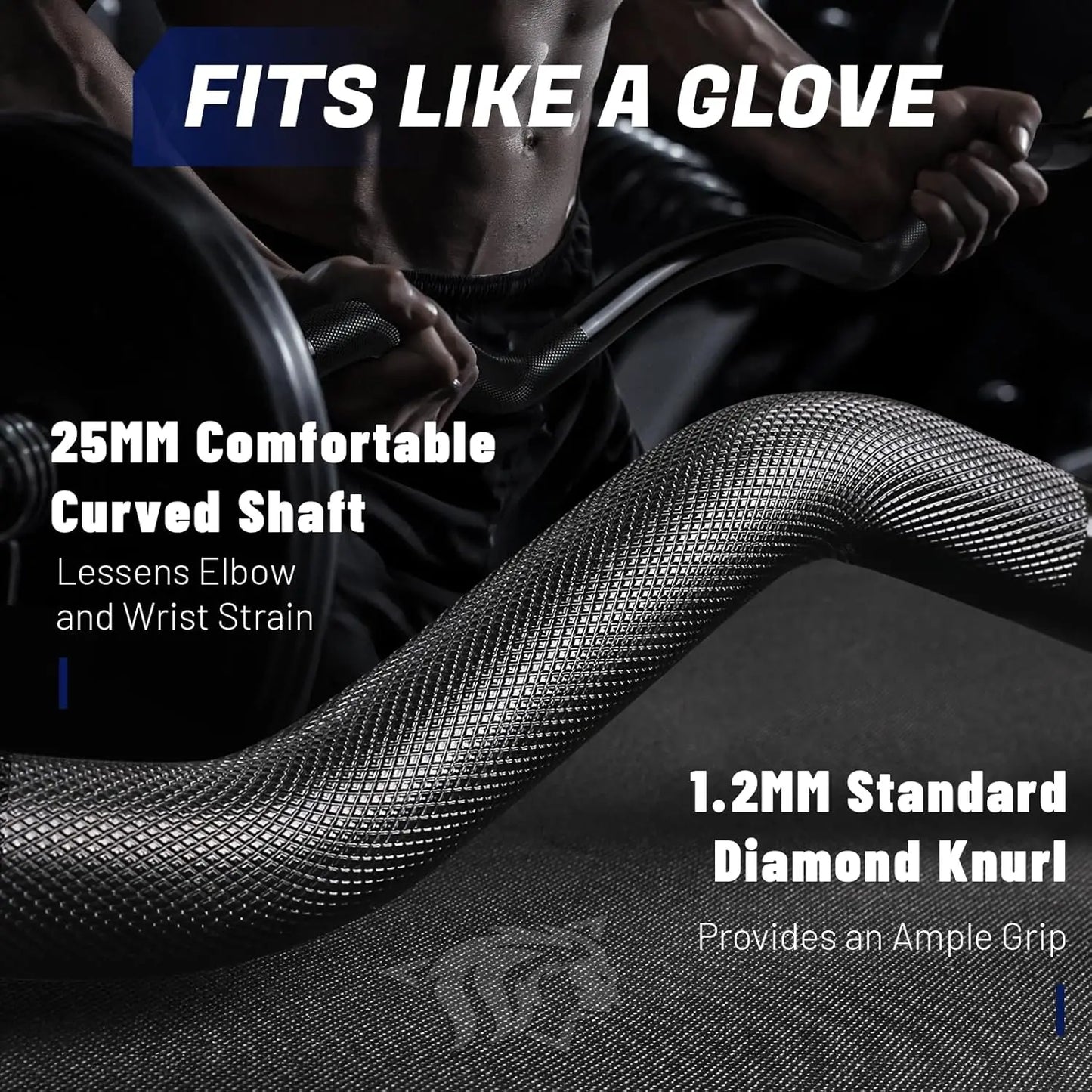 EZ Curl Bar Weight Set With Plates For Strength Training
