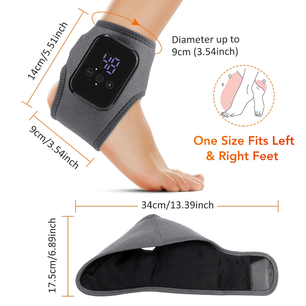 Moajaza Cordless Heated Vibration Massager for Ankle and Wrist