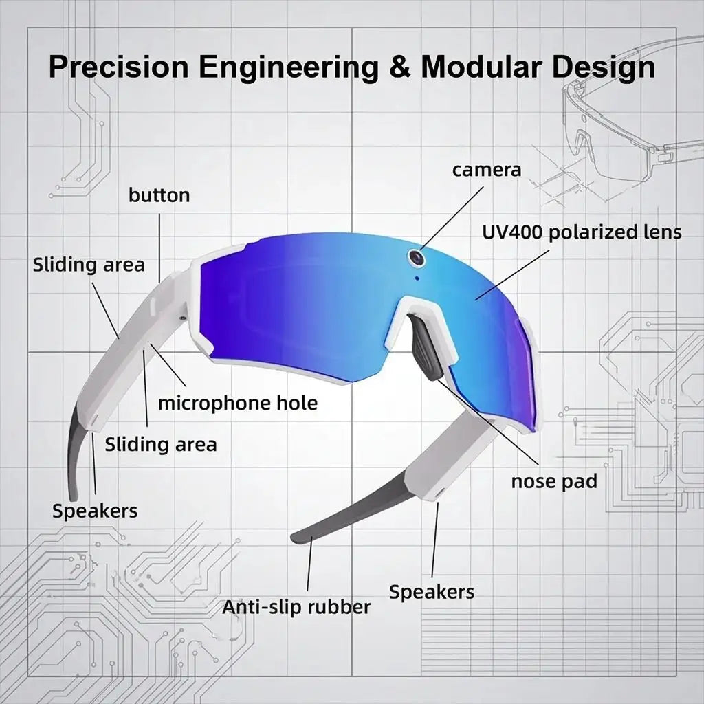 SNT SOLIS POV Smart Sunglasses With Camera And AI Translation