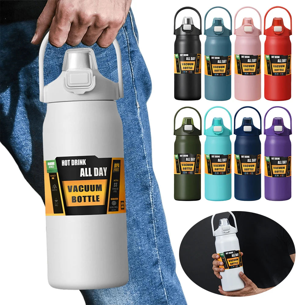 Alloet Insulated Stainless Steel Water Bottle With Wide Mouth