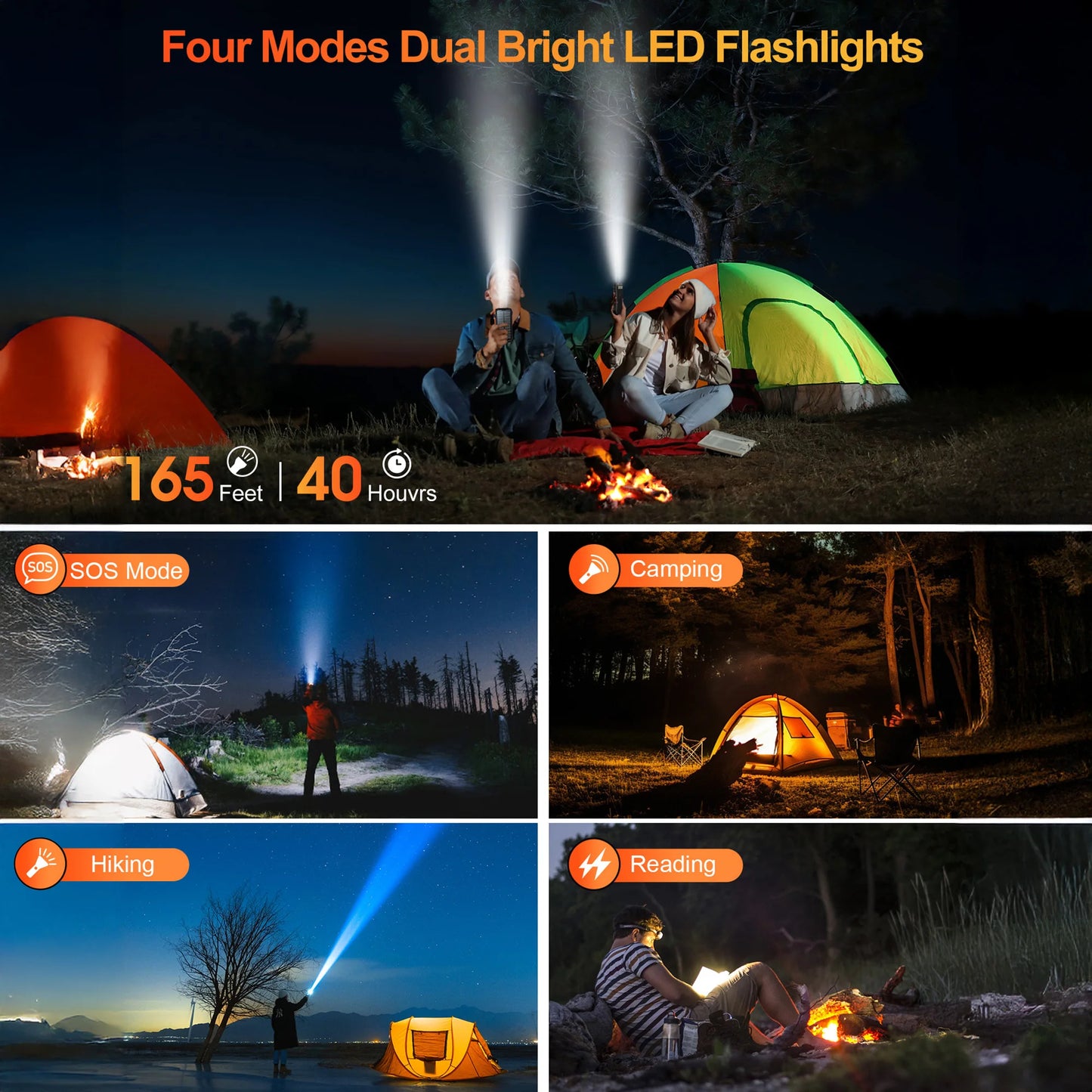 Solar Charger Power Bank 33500mAh Wireless USB C PD Outdoor