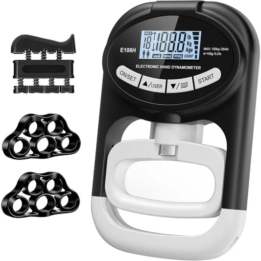 Grip Strength Tester Hand Dynamometer Digital Gripper Meter Wrist Exerciser