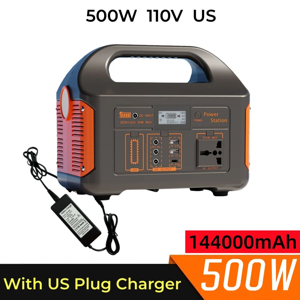 Jsdsolar Portable Solar Power Station Generator 110V 220V LED