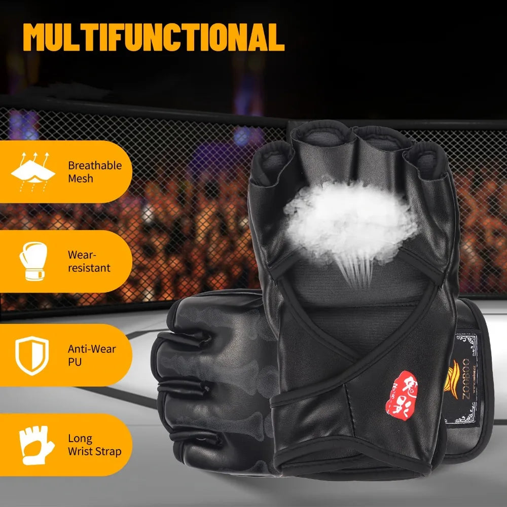 MMA Half Finger Training Gloves For Unisex Combat Sports
