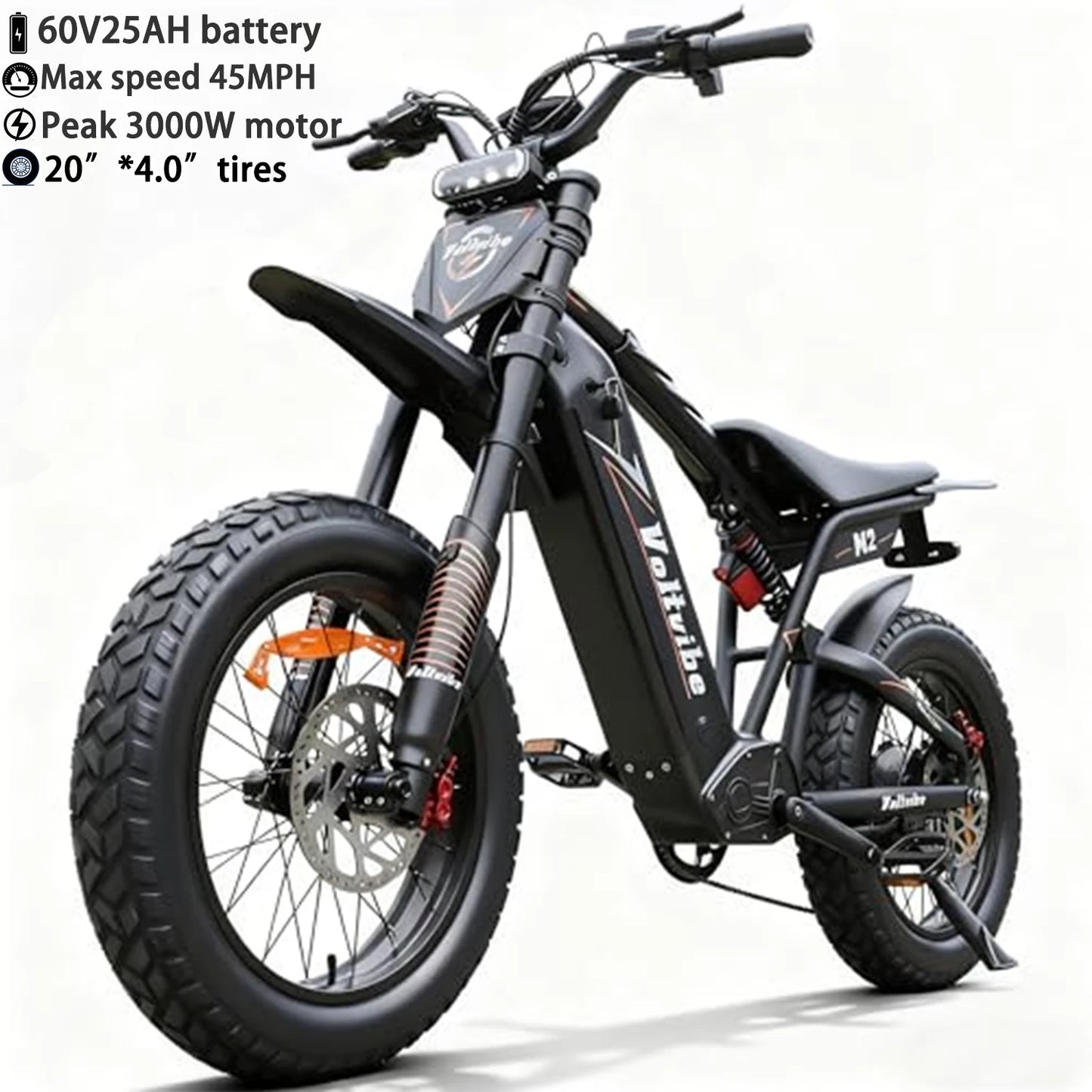 Baolujie Moto Electric Bicycle 1500W Peak Brushless Motor