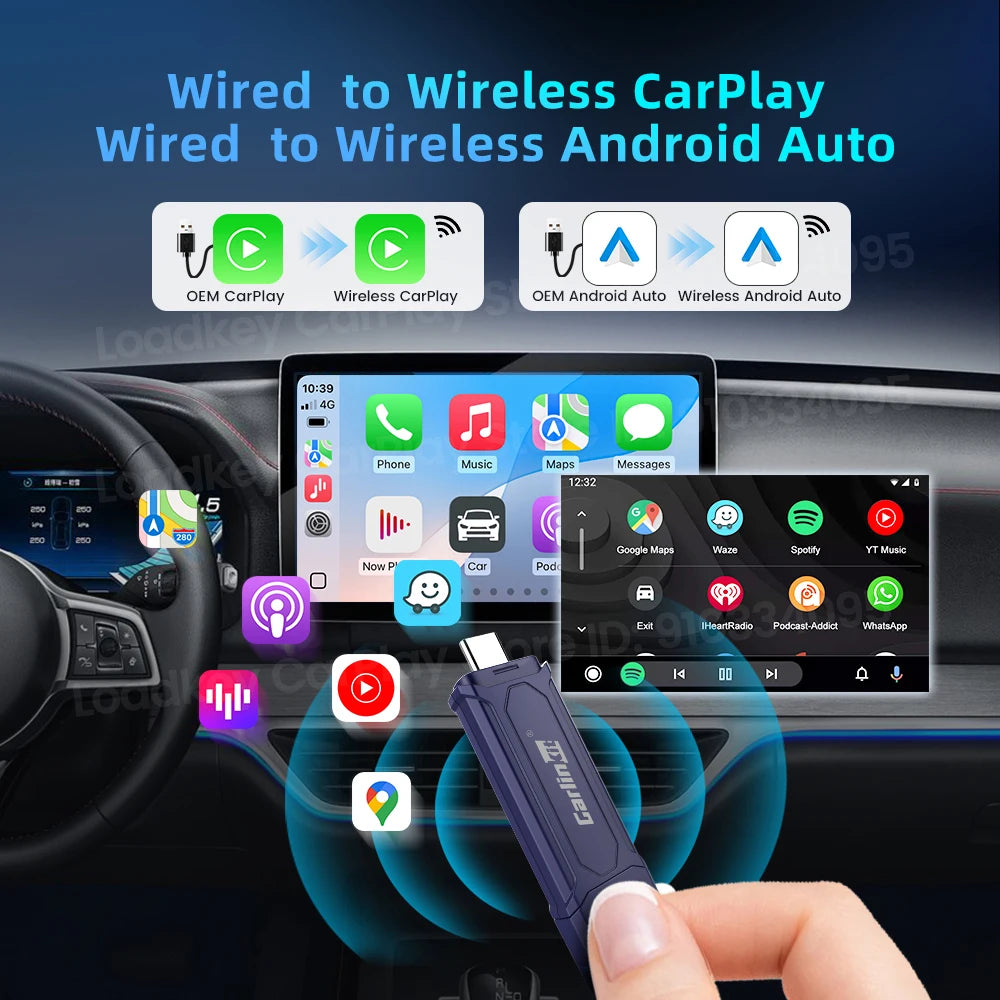 Carlinkit Mini Pro Wireless CarPlay Adapter For Android Auto