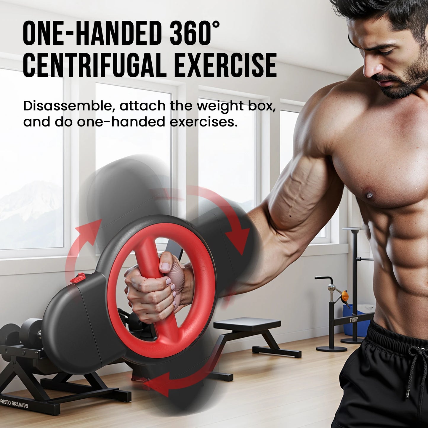 Rotator Burn Machine 3-in-1 Arm Exerciser For Upper Body Training