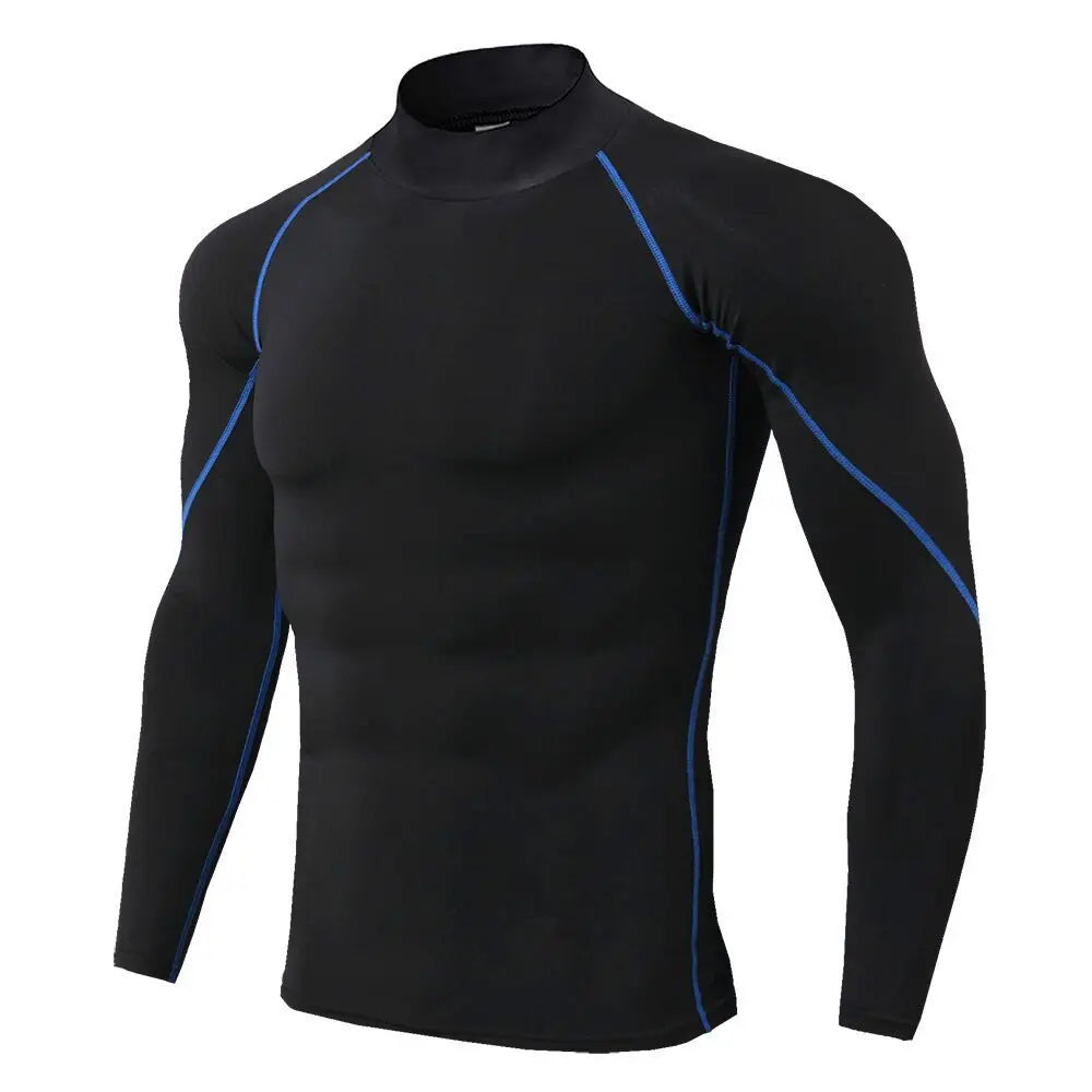 Wyhyaye Mens Quick Dry Sport T Shirt Long Sleeve Compression