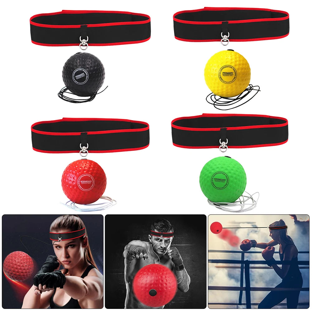 Boxing Reflex Ball With Adjustable Headband For Speed And Focus