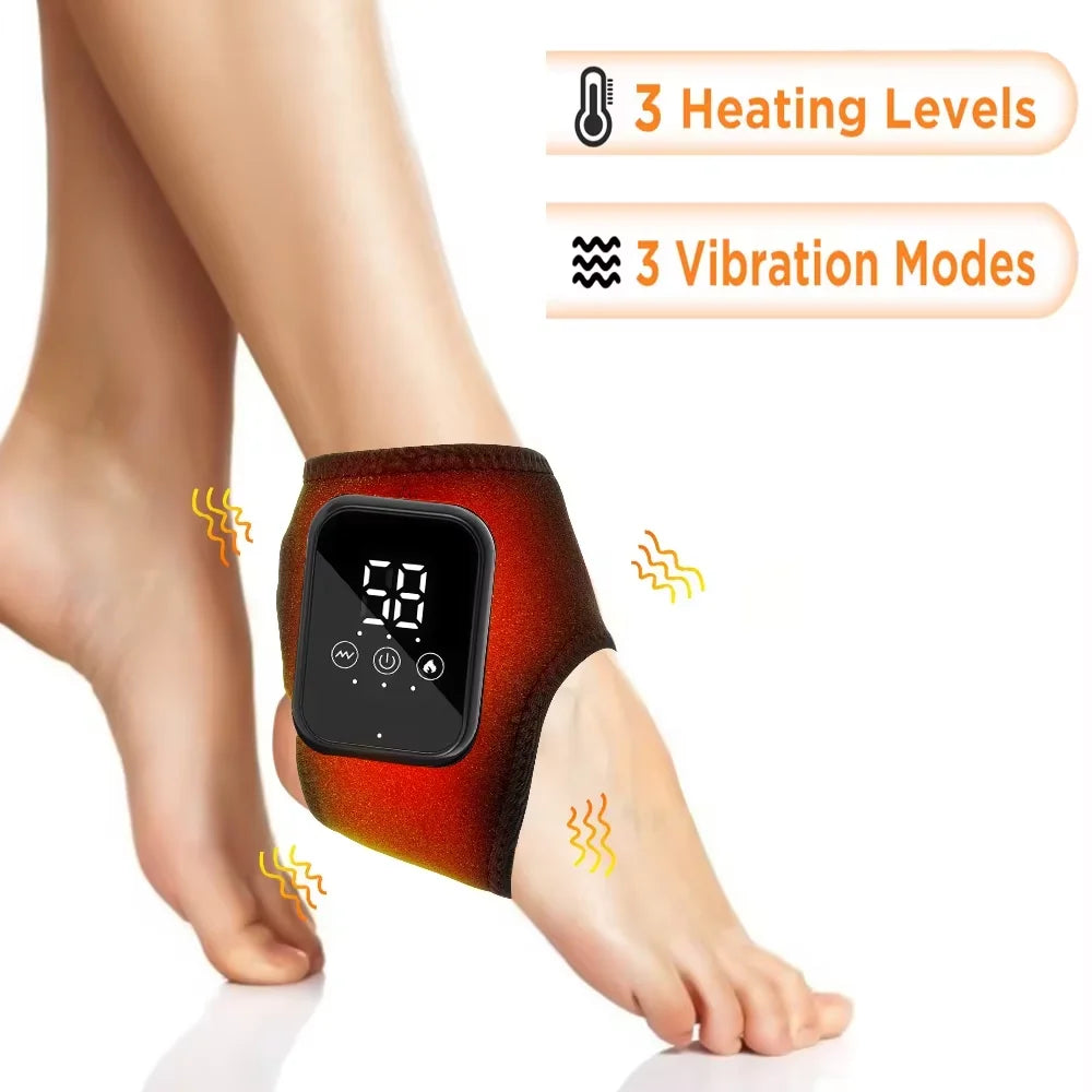 Moajaza Cordless Heated Vibration Massager for Ankle and Wrist