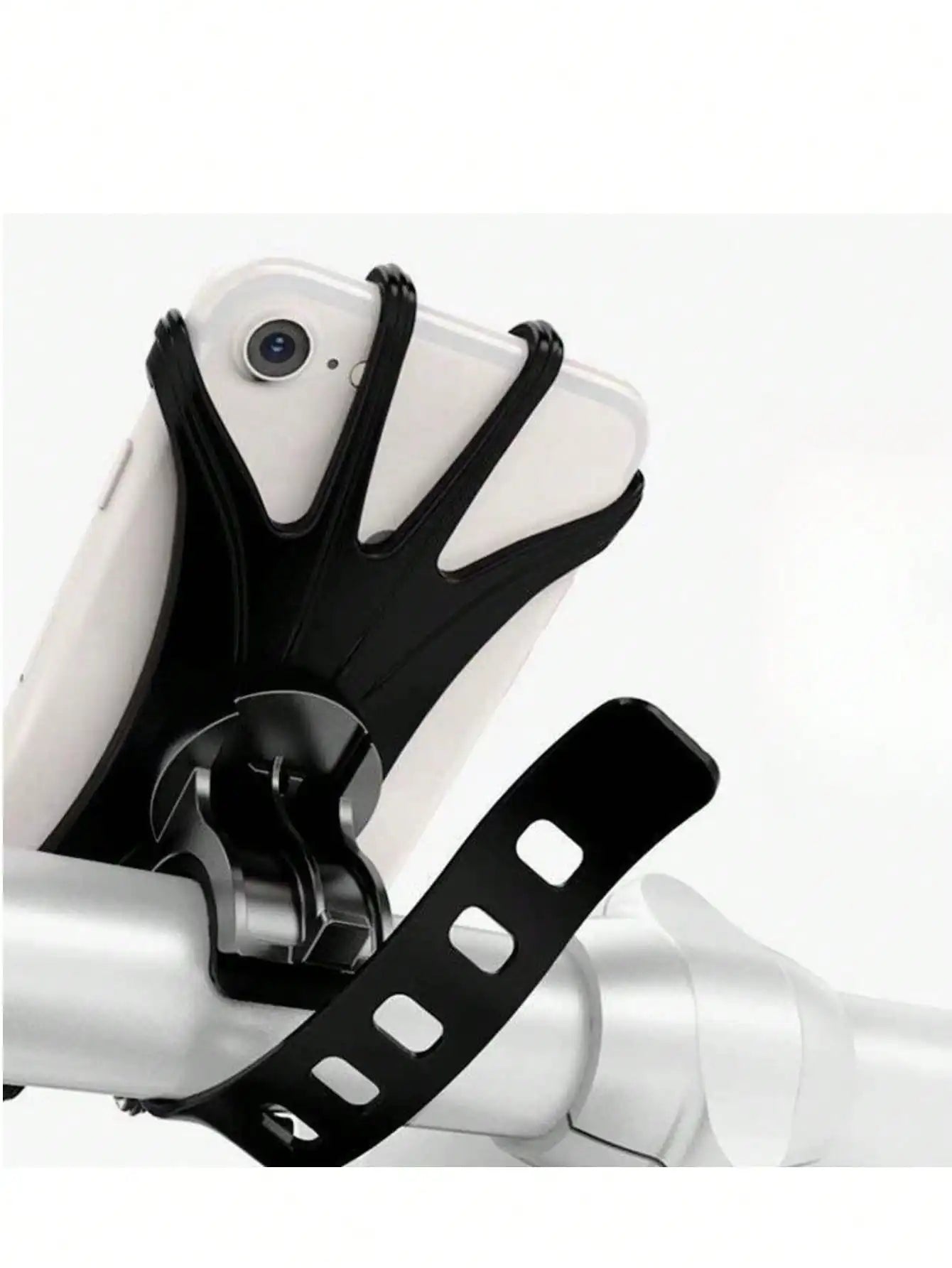 360 Rotatable Silicone Phone Holder For Bicycle, E-Bike And Motorcycle
