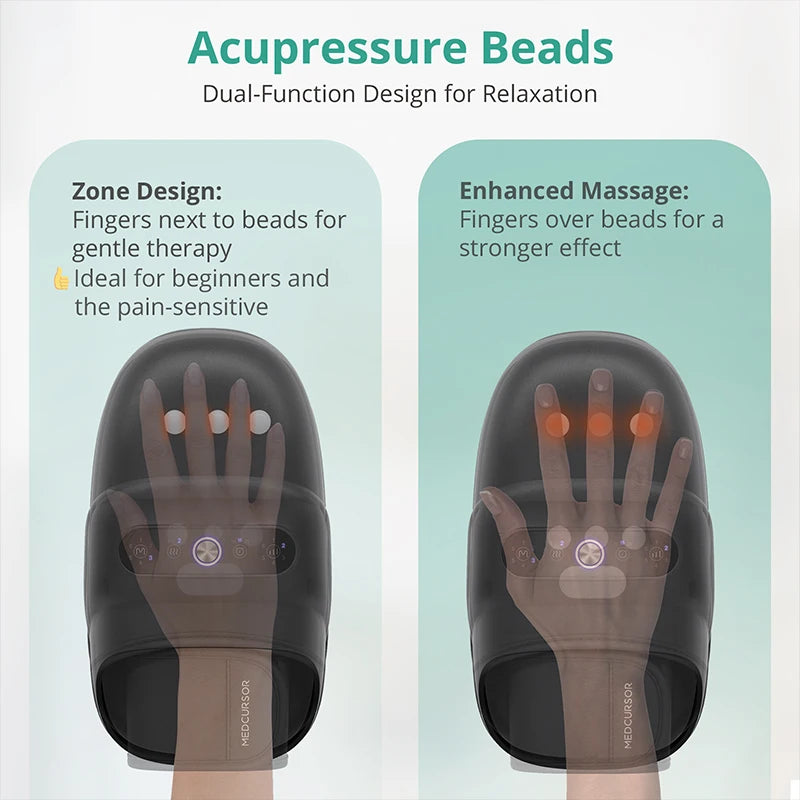 Medcursor Wireless Hand Massager With Air Compression And Palm Acupoint
