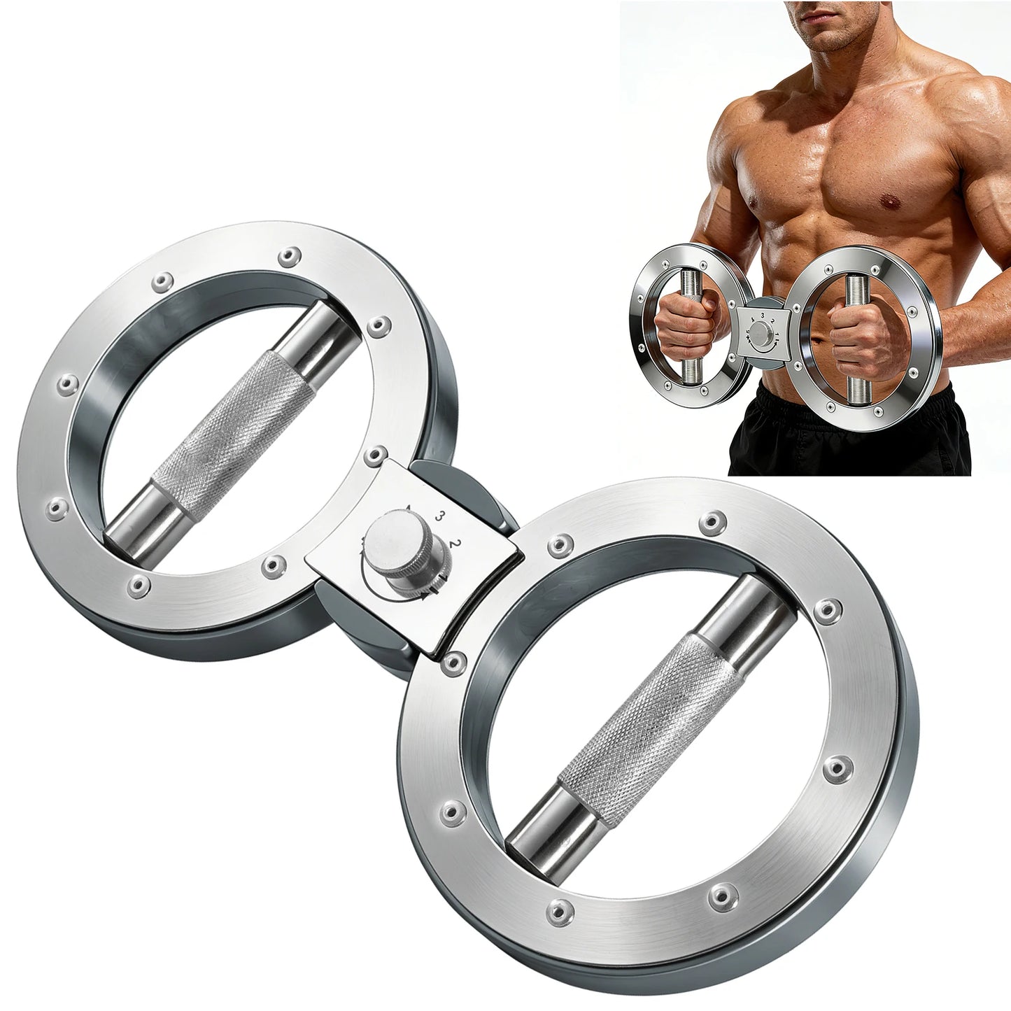 Rotator Multifunctional Grip Strength Trainer Adjustable Forearm Exerciser